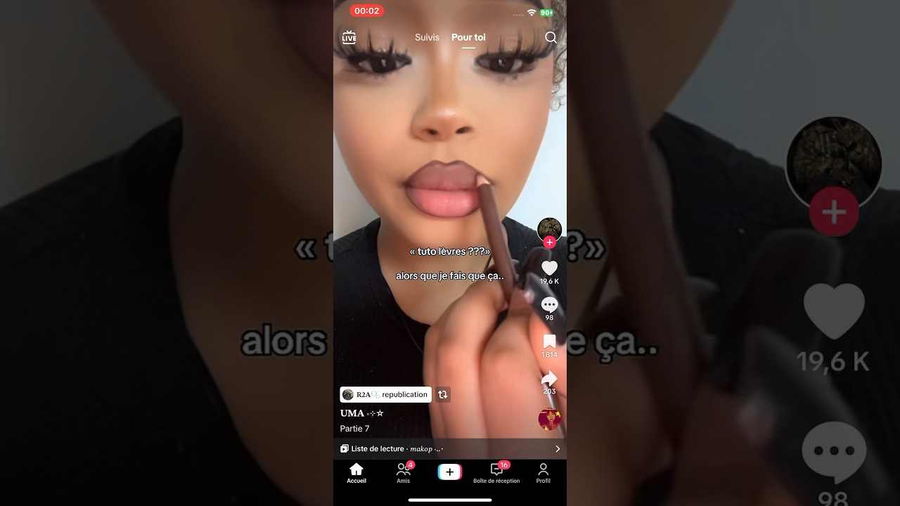 #tuto #levres #maquillage #reel #girl #contours #gloss #bassique #swirl #produit #fypシ゚viral