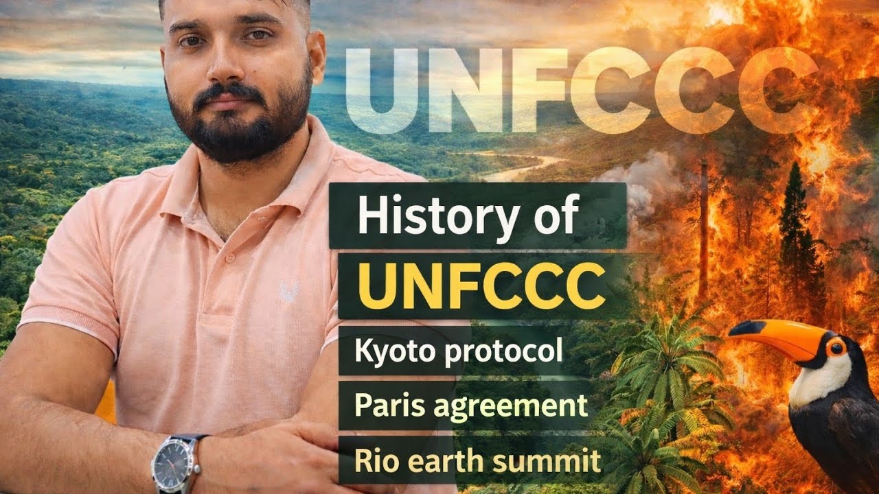 Kyoto protocol Paris agreement carbon trade Rio summit  [ environment] #upsc 