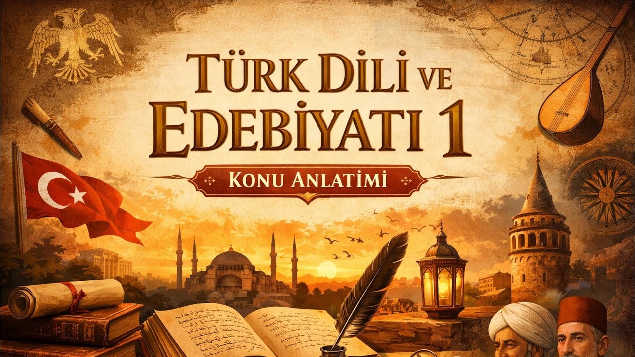 TÜRK DİLİ VE EDEBİYATI DERSİ-1  konu anlatımı- Açık öğretim lisesi. Yeni müfredata uygun.