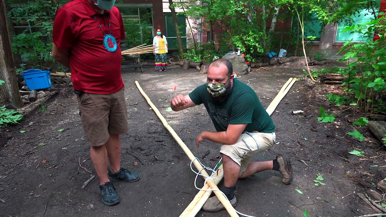 First Nations House Tipi Assembly - University of Toronto