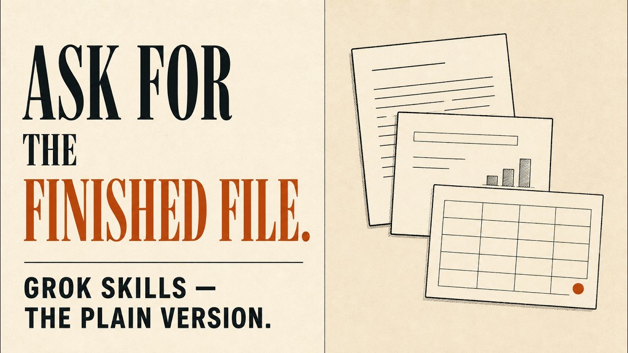 How to Make Grok Skills Give You Finished Files