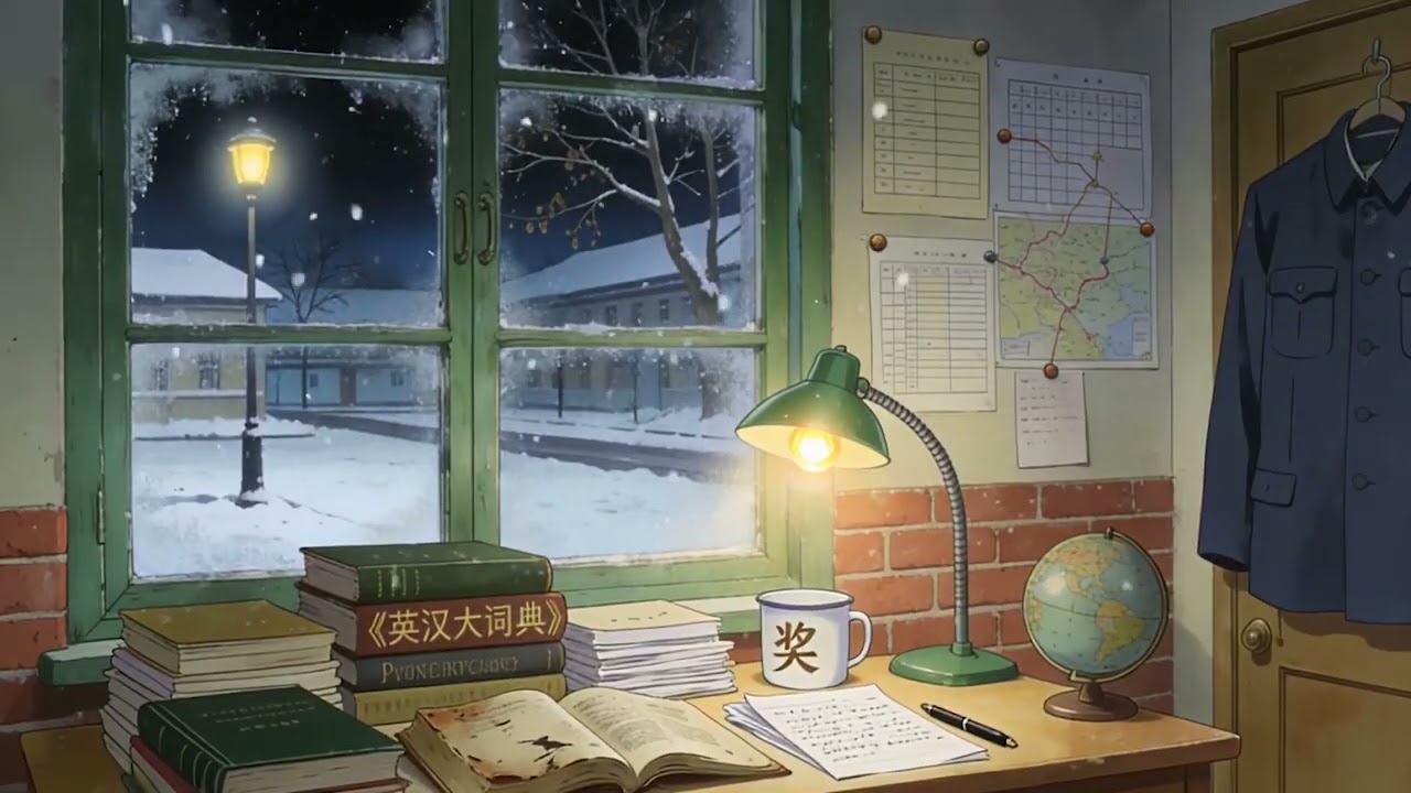 1985年冬夜，高校青年教師在宿舍翻譯文獻#relaxing #rain #rainsounds #asmr #relax #peace #SleepSounds #HeavyRain #빗소리
