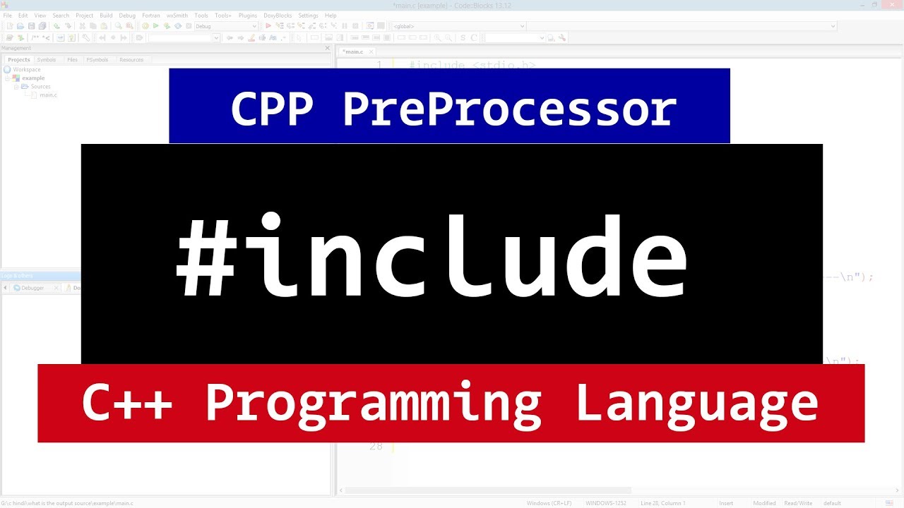#include PreProcessor Directives in C++ Programming Video Tutorial
