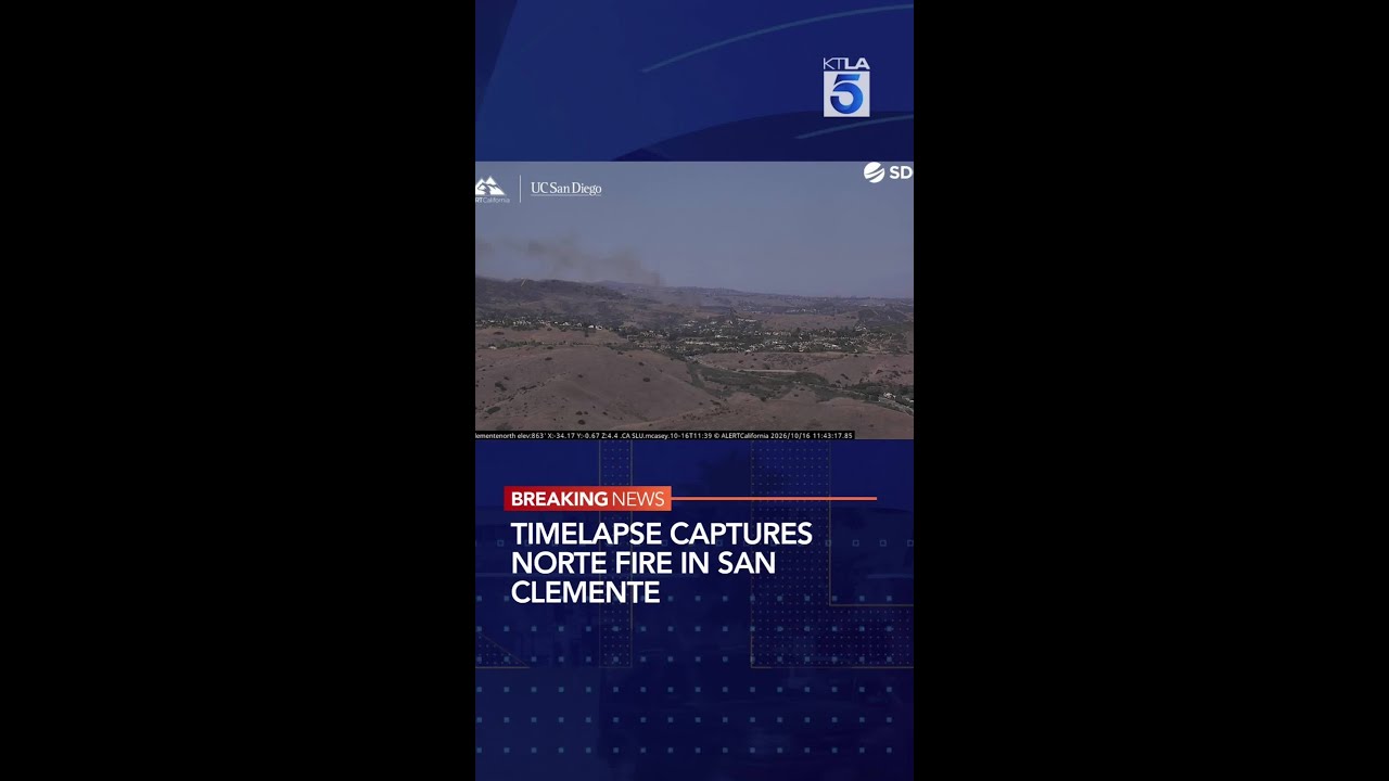Timelapse captures Norte Fire in San Clemente