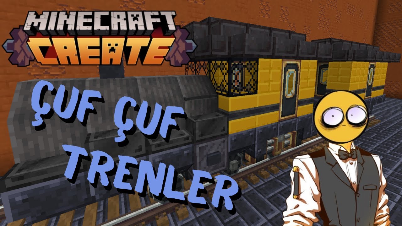 Minecraft Create Modu Türkçe Öğretici Trenler