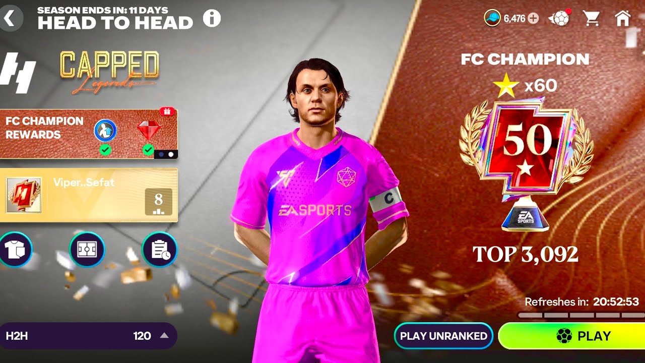 Fc Mobile Head To Head Gameplay🥶Road To 100⭐️