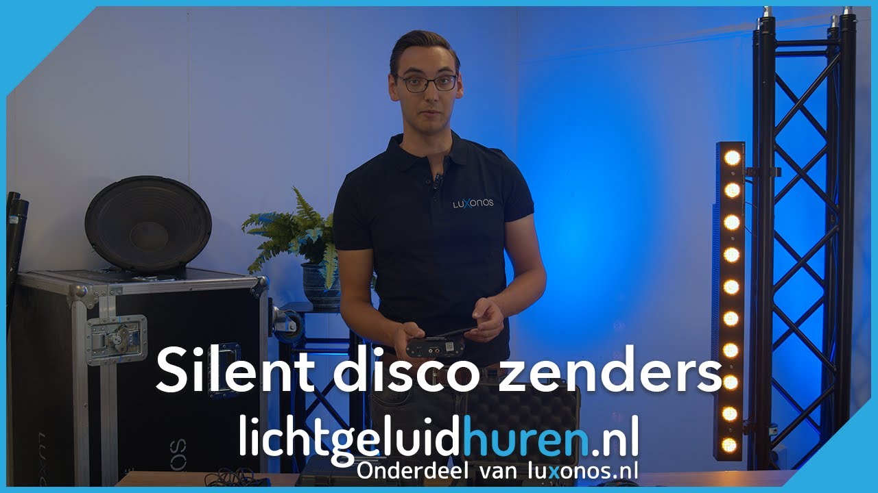 Instructievideo - Silent disco zender | lichtgeluidhuren.nl - Luxonos