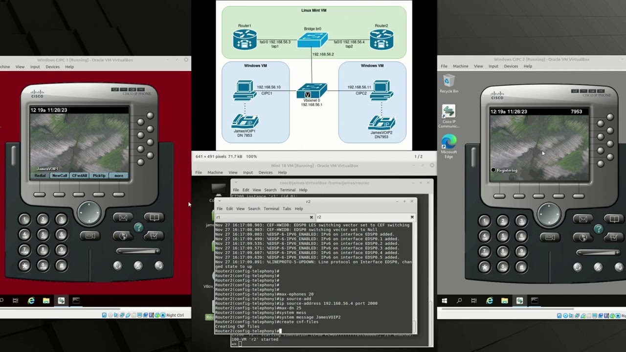 Configuring Cisco IP Phones with CME and set up Dial-Peers