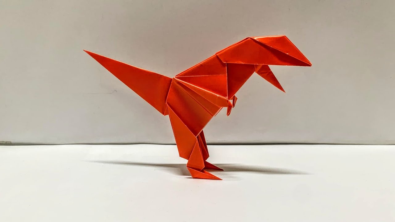 Origami T-Rex Easy | How to make T-Rex Easy | Origami Tutorial