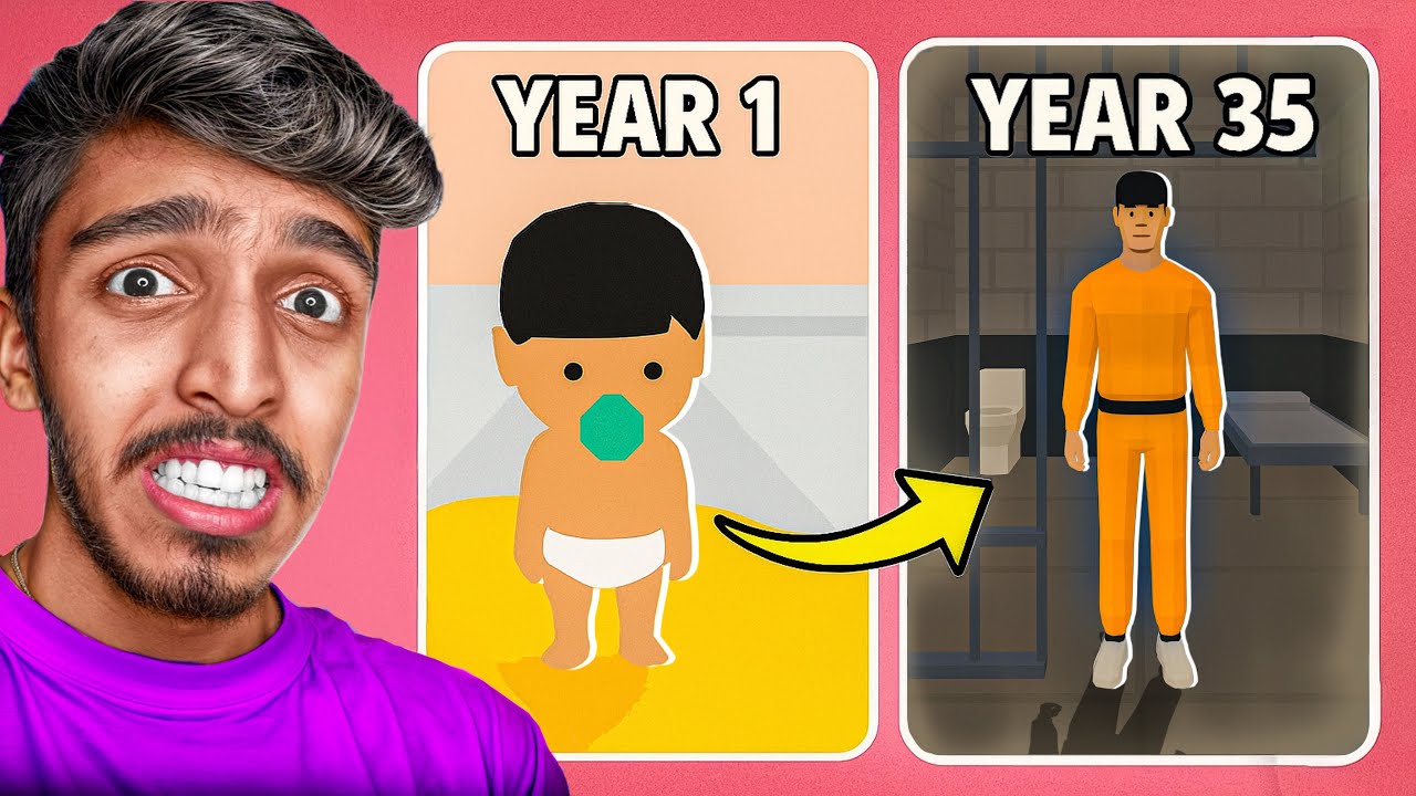 From Baby to Prison in 100 Year Life Simulator!