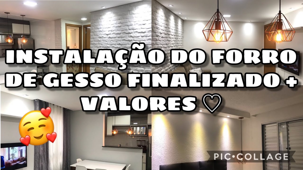 INSTALAÇÃO DO GESSO FINALIZADO + VALORES QUE PAGUEI | APÊ MRV ♡