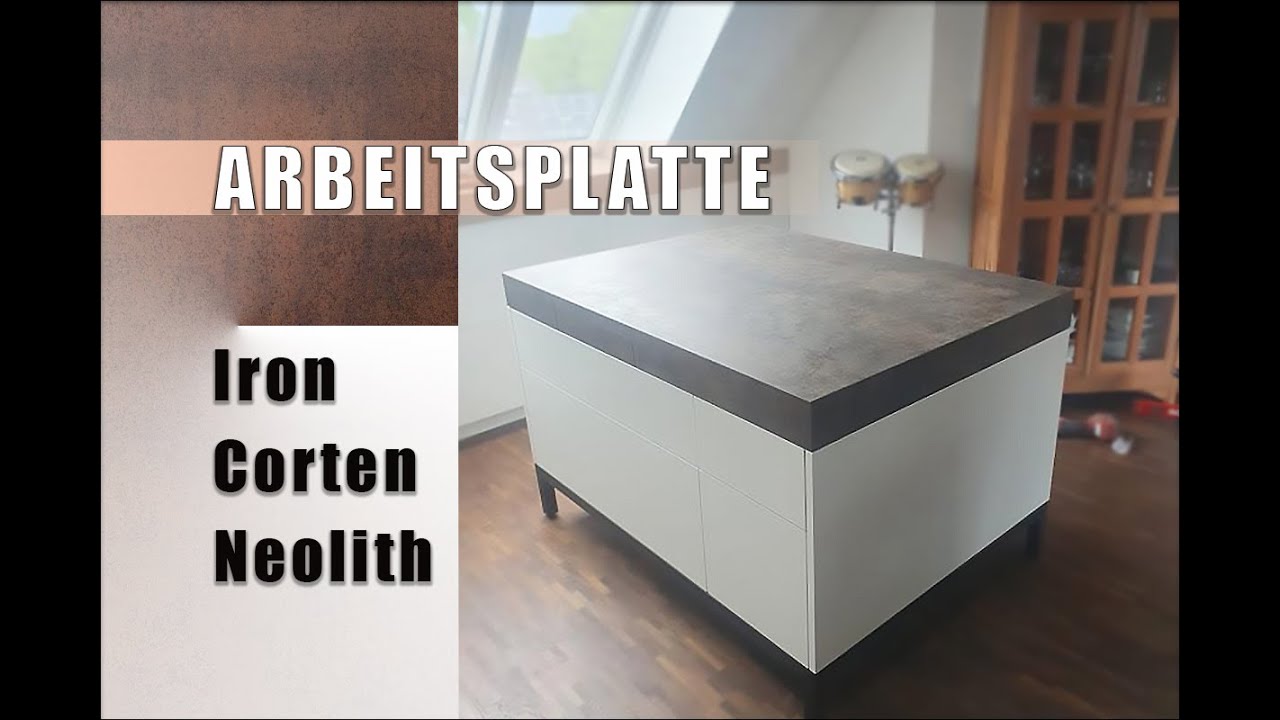 Br&uuml;hl Iron Corten Neolith Arbeitsplatte