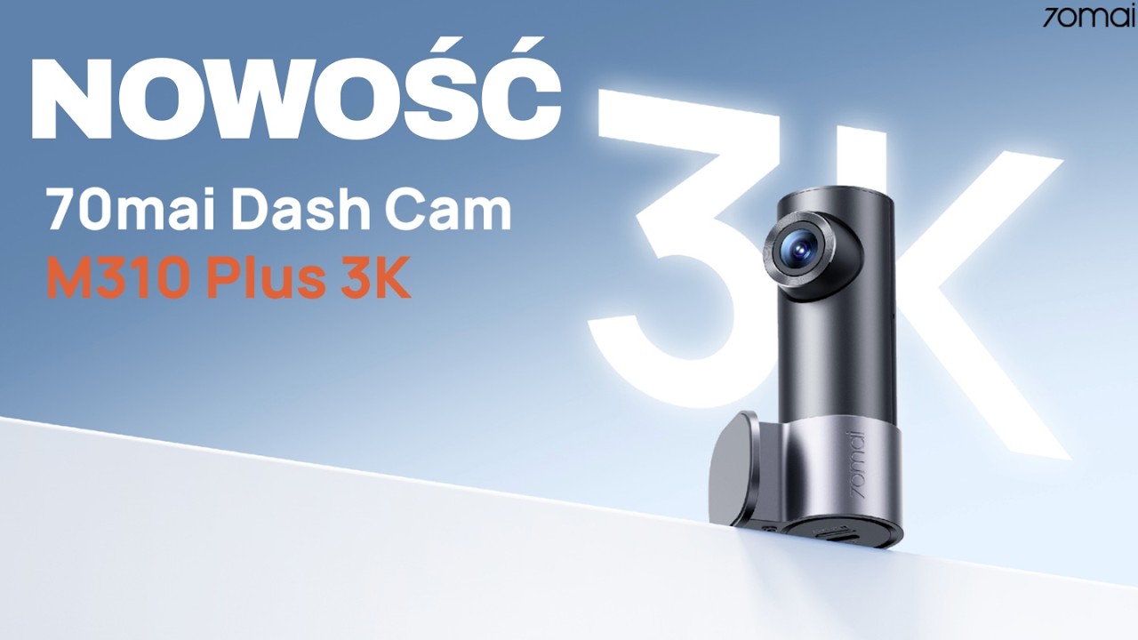 70mai M310 Plus 3K. Kamera 3K z OBROTEM 360&deg;  Jeden uchwyt, wiele możliwości.