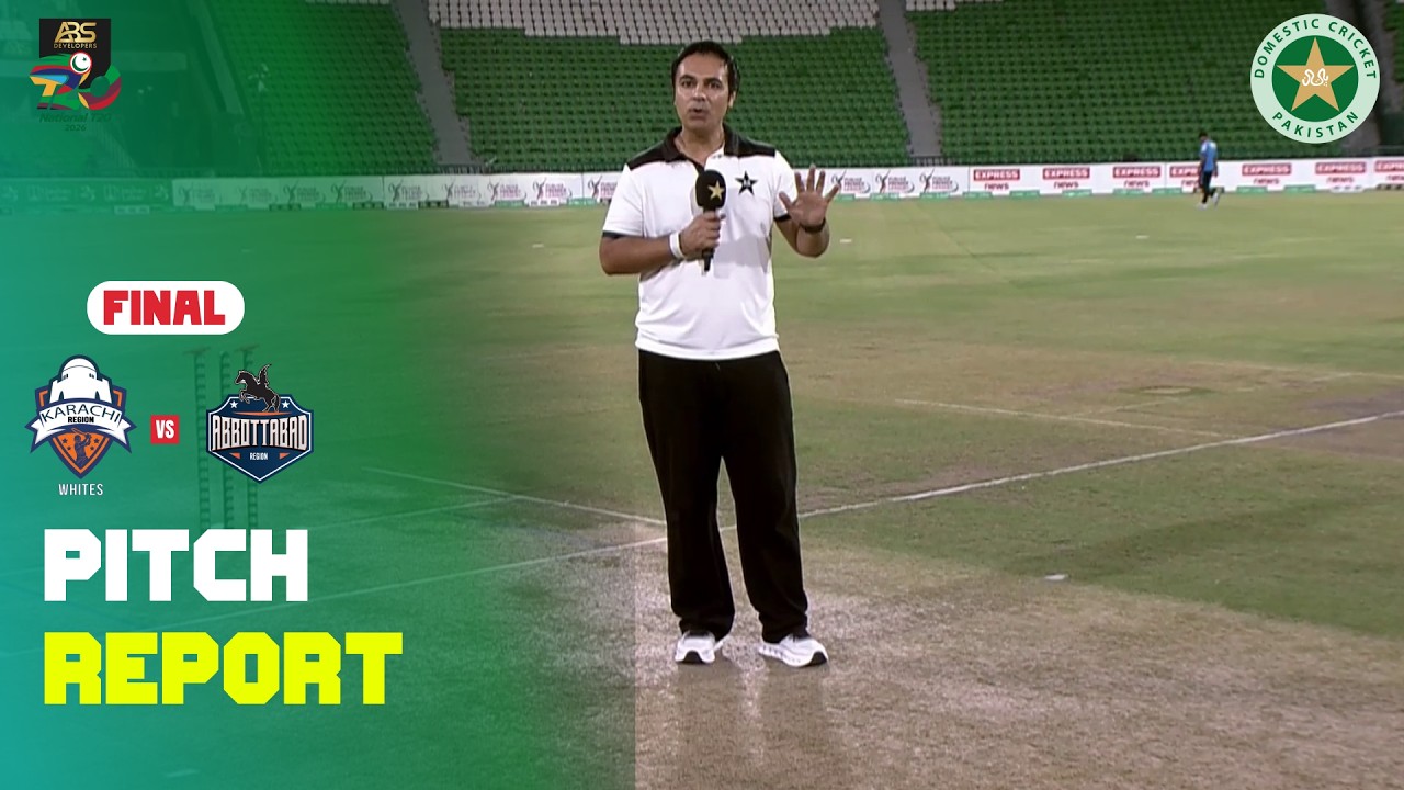 Pitch Report | Karachi Whites vs Abbottabad Region | Final | ABS Developers National T20 Cup | MZA1K