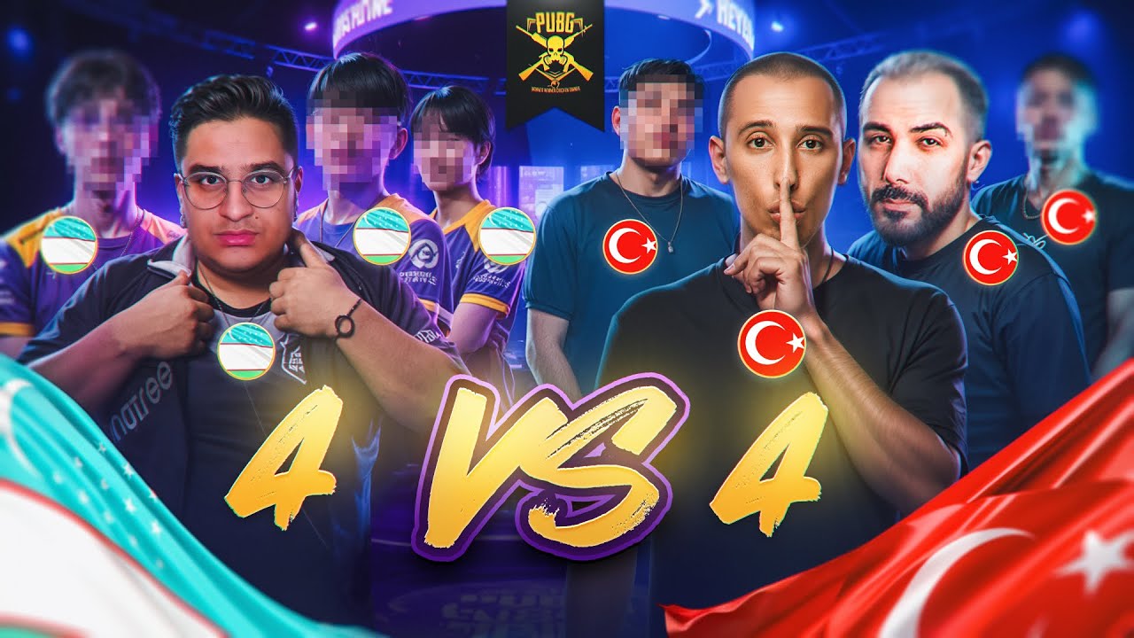 ÖZBƏKİSTAN VS TÜRKİYƏ – Barış G, ENERGIZER 💥 4vs4 | PUBG MOBILE