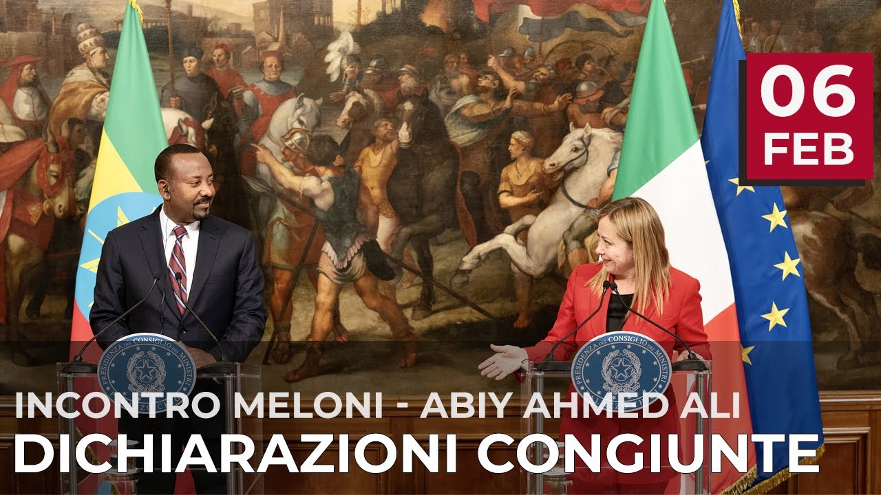 Dichiarazioni alla stampa con il Primo Ministro dell'Etiopia (traduzione simultanea)