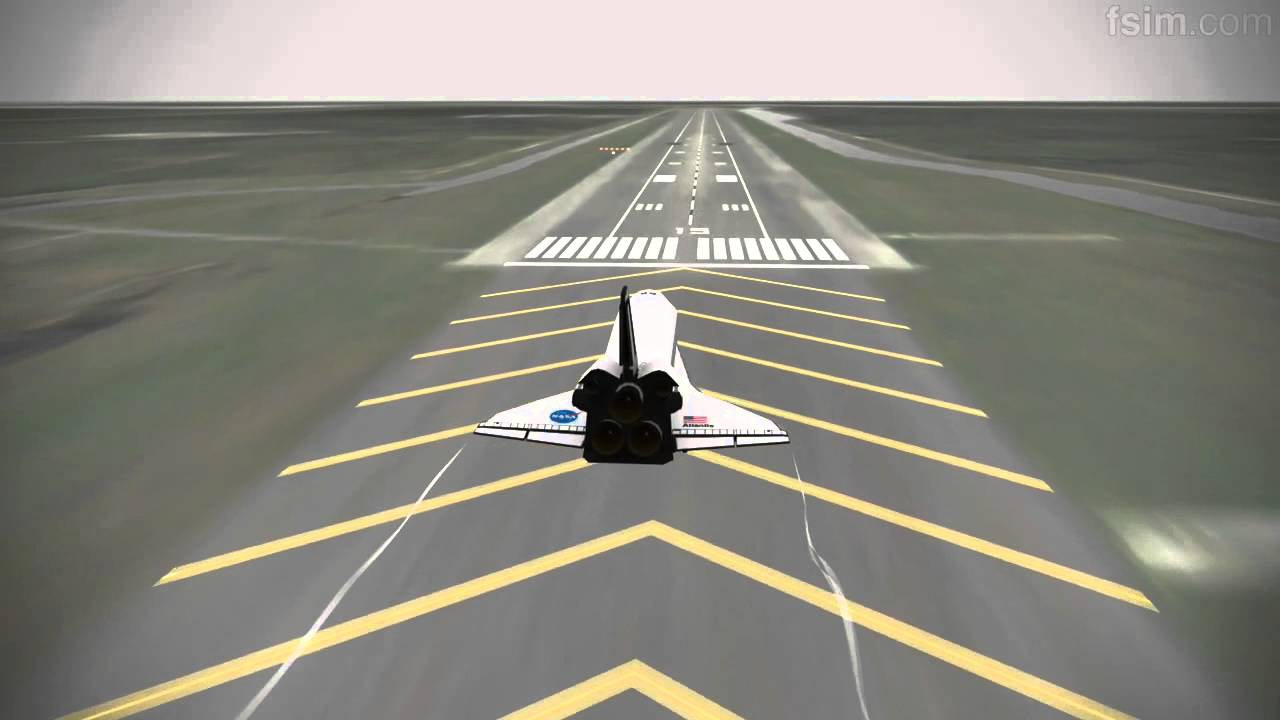 Perfect shuttle landing fsim.com