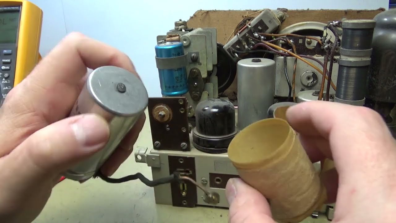 Telefunken 2B54GWK putkiradio. Vanhojen viritysten poistoa. Osa 5.