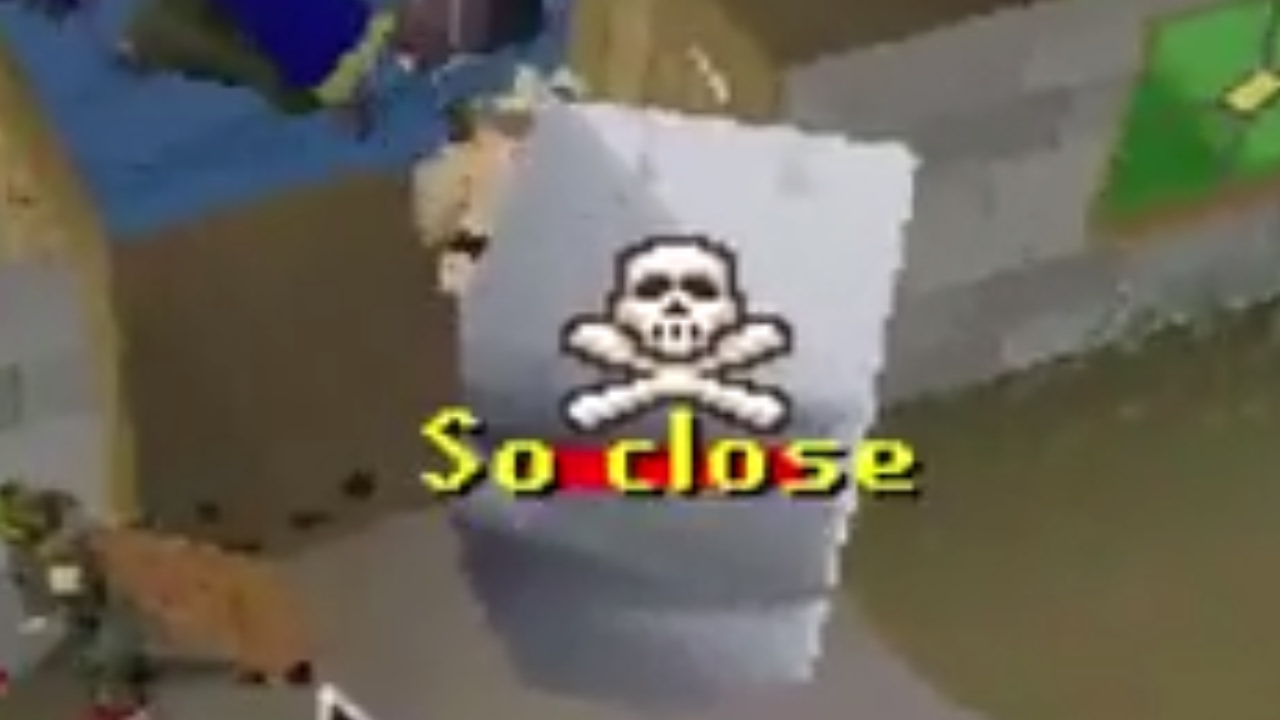 THIS POOR GUY DIED ONE STEP FROM A BANK [ONE HIT RUSHING PKERS ON OSRS PVP WORLDS]