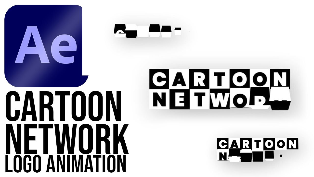 Cartoon Network Logo Animation in Adobe After Effects - After Effects Tutorial - No Plugins.