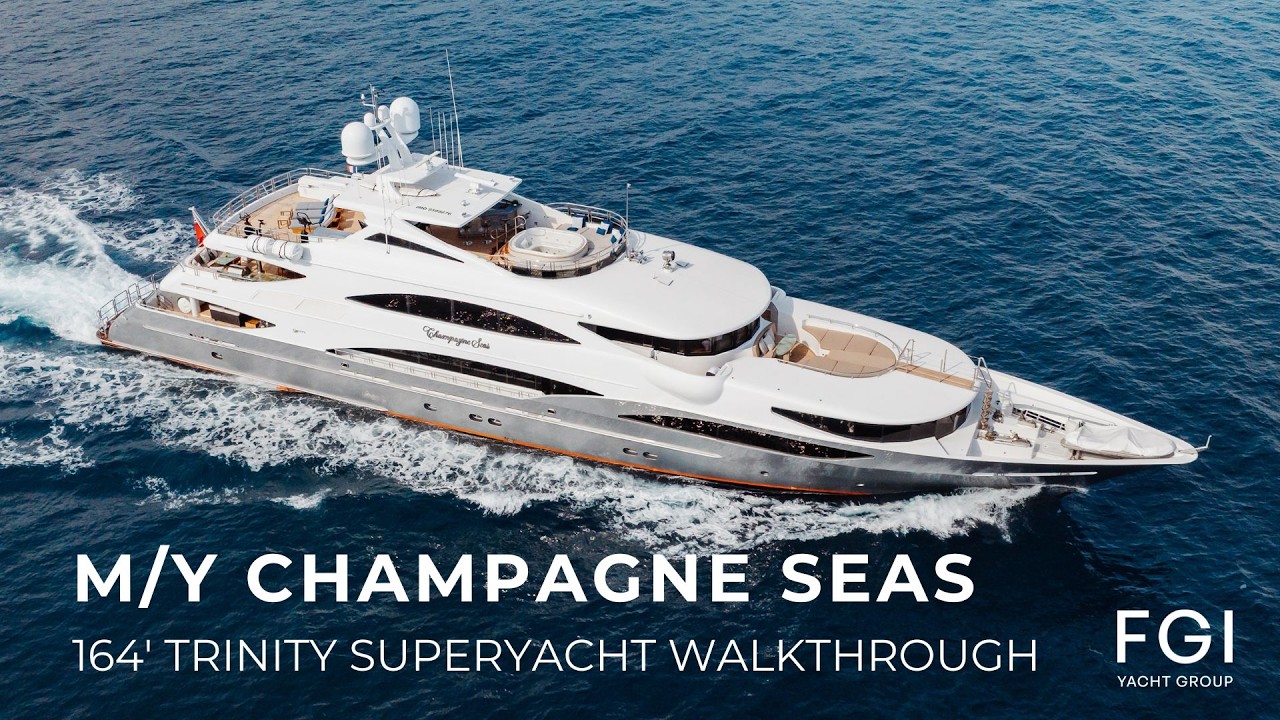Walkthrough Trinity Yachts 164’ (49.9m) CHAMPAGNE SEAS for Charter