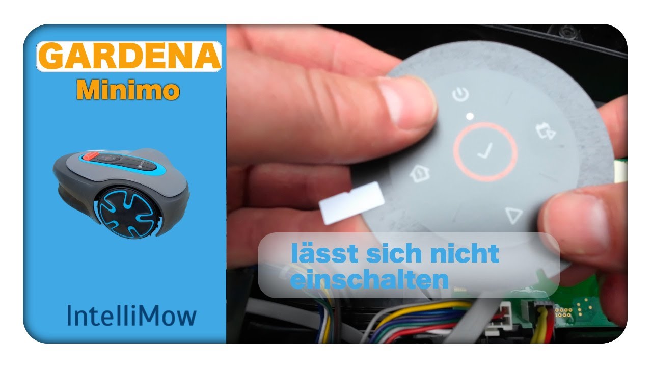 Gardena Minimo Reparatur - lässt sich nicht einschalten, Tastatur tauschen, Hauptplatine prüfen