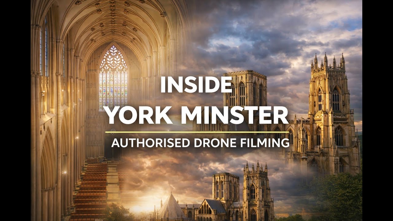 Would you fly your drone inside here! #yorkminster