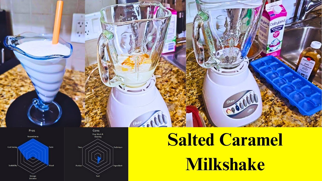 Salted Caramel Milkshake 海鹽焦糖奶昔 | DIY  | 自己整 | 自家製 | Selbstgemachter | Recipe & Rating