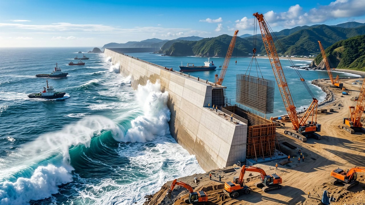 الجدار المضاد للتسونامي: أكبر مشروع ميغا في اليابان 🌊🏗️🇯🇵