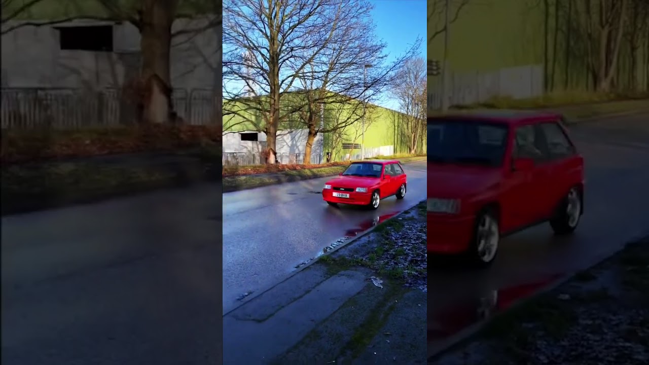 Vauxhall Nova GSI drive by and revving #cars #classiccars #retro