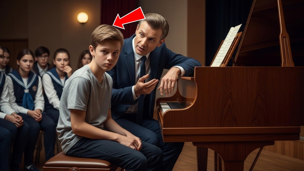Dyrektor kazał chłopcu zagrać dla żartu — to, co było potem, wstrząsnęło szkołą