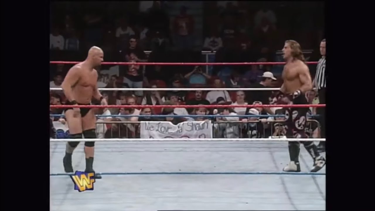 Stone Cold Steve Austin V Shawn Michaels WWE Raw 10-14-1996