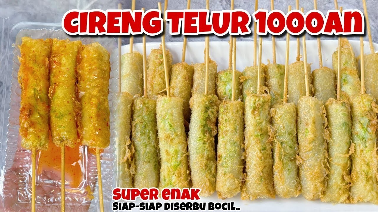 BERAWAL DARI BAHAN SEADANYA GAK NYANGKA LARIS MANIS!! “CIRENG TELUR” SUPER ENAK IDE JUALAN 1000an