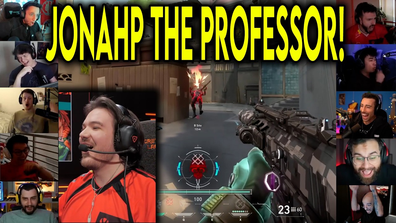 Valorant Streamers React To SEN JonahP INSANE 1v2 CLUTCH Against 100T In VCT