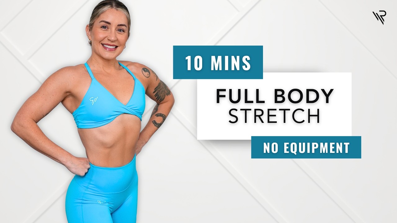 10 Min Full Body Recovery Stretch Routine (No Equipment) | Relaxing Nature Music
