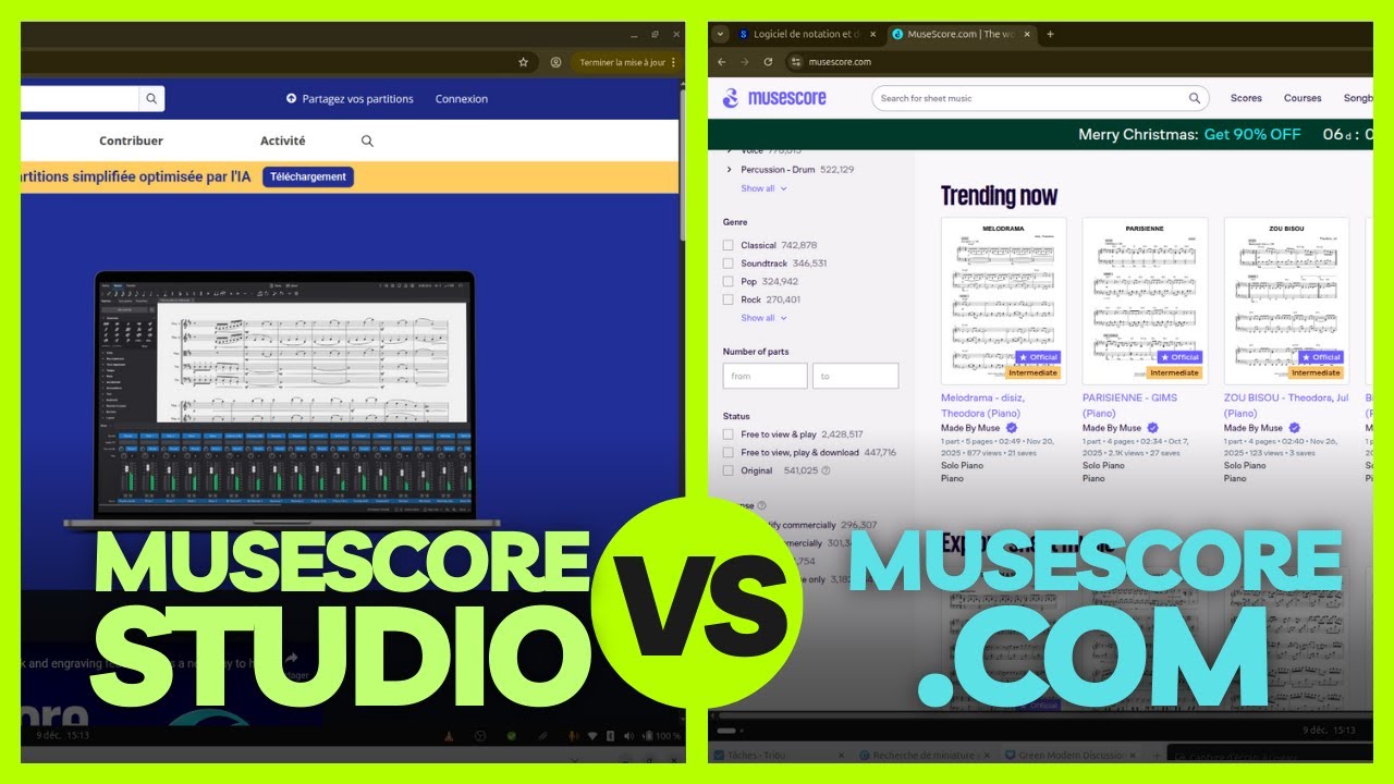 Différence Musescore STUDIO / .COM : Par où commencer ?