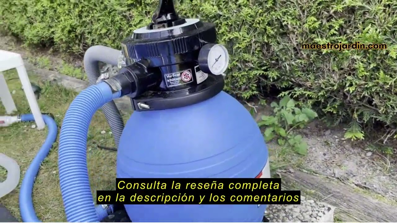 Reseña del MONZANA® Depuradora Sistema de Filtro de Arena 10.200L/h 7 Funciones 400W hasta 35.000L A