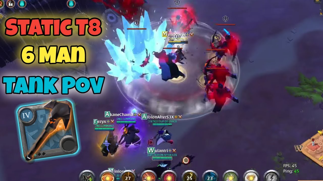 Albion Online Daily Static T8 Fame Farming Tank Pov Gameplay