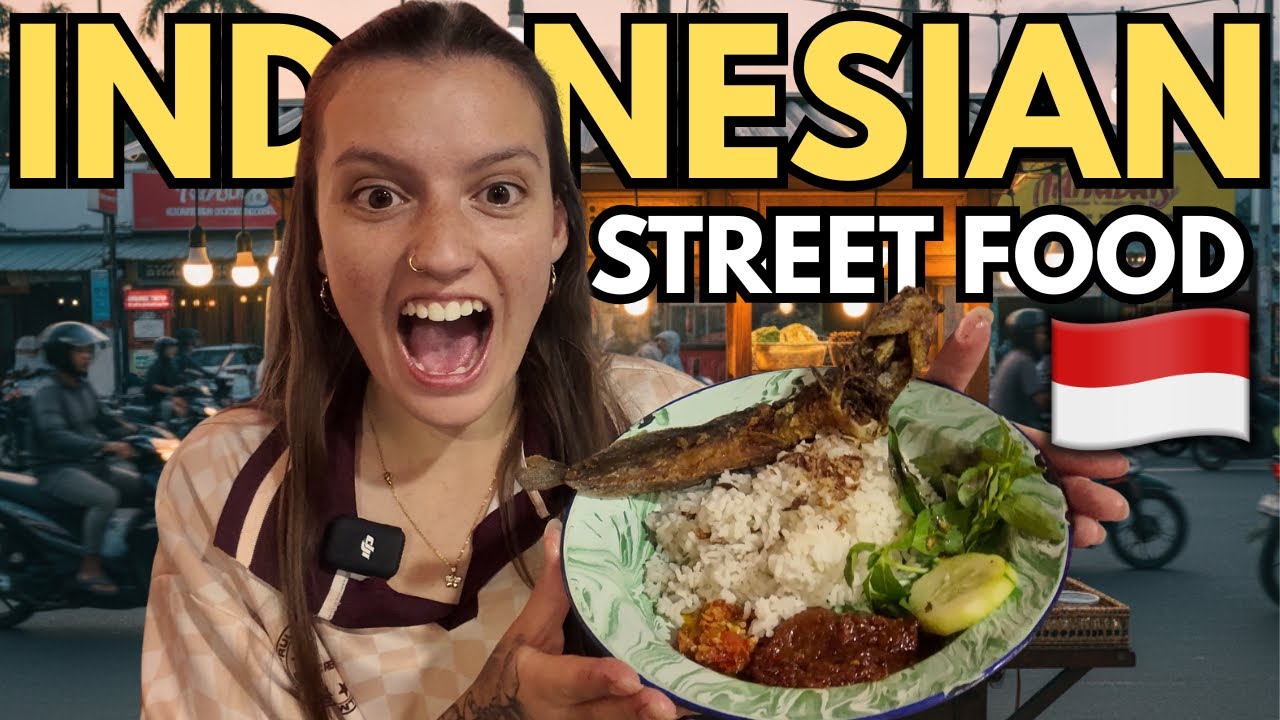 Foreigners Try Indonesian Street Food for the First Time 🇮🇩 &ndash; This Shocked Us!