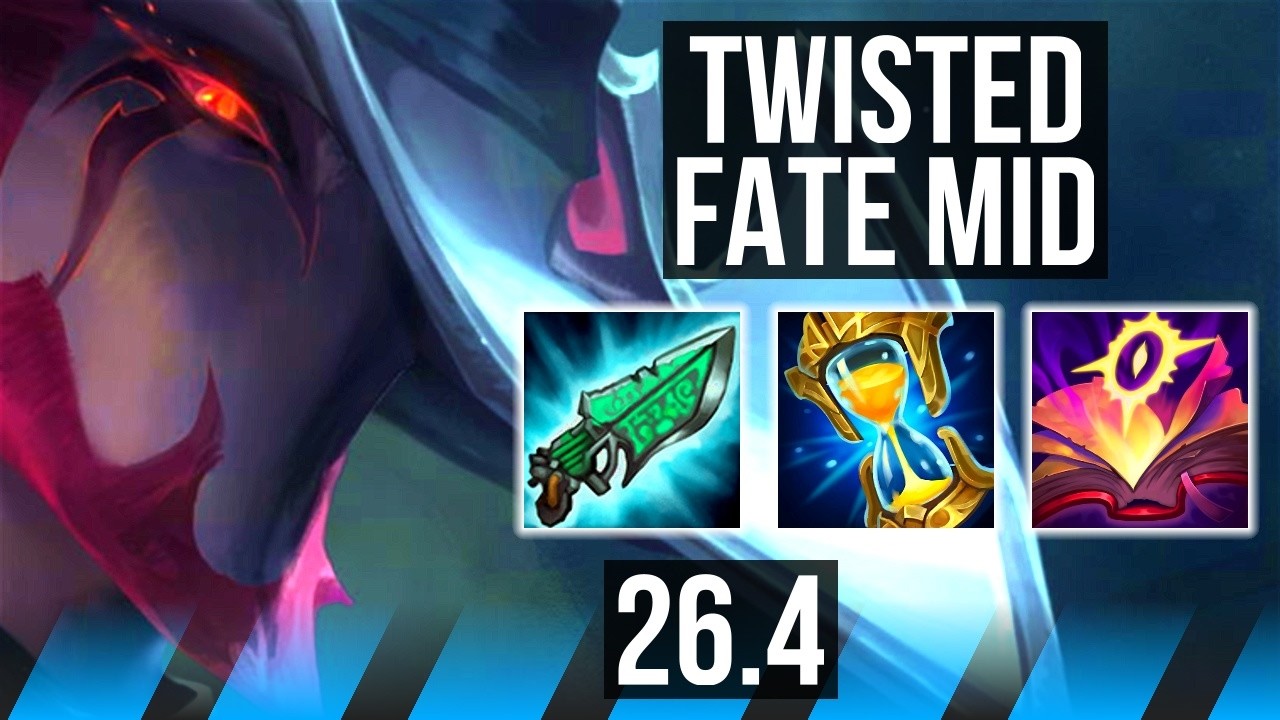 TWISTED FATE vs ZED (MID) | 33K damage | NA Challenger | 26.4