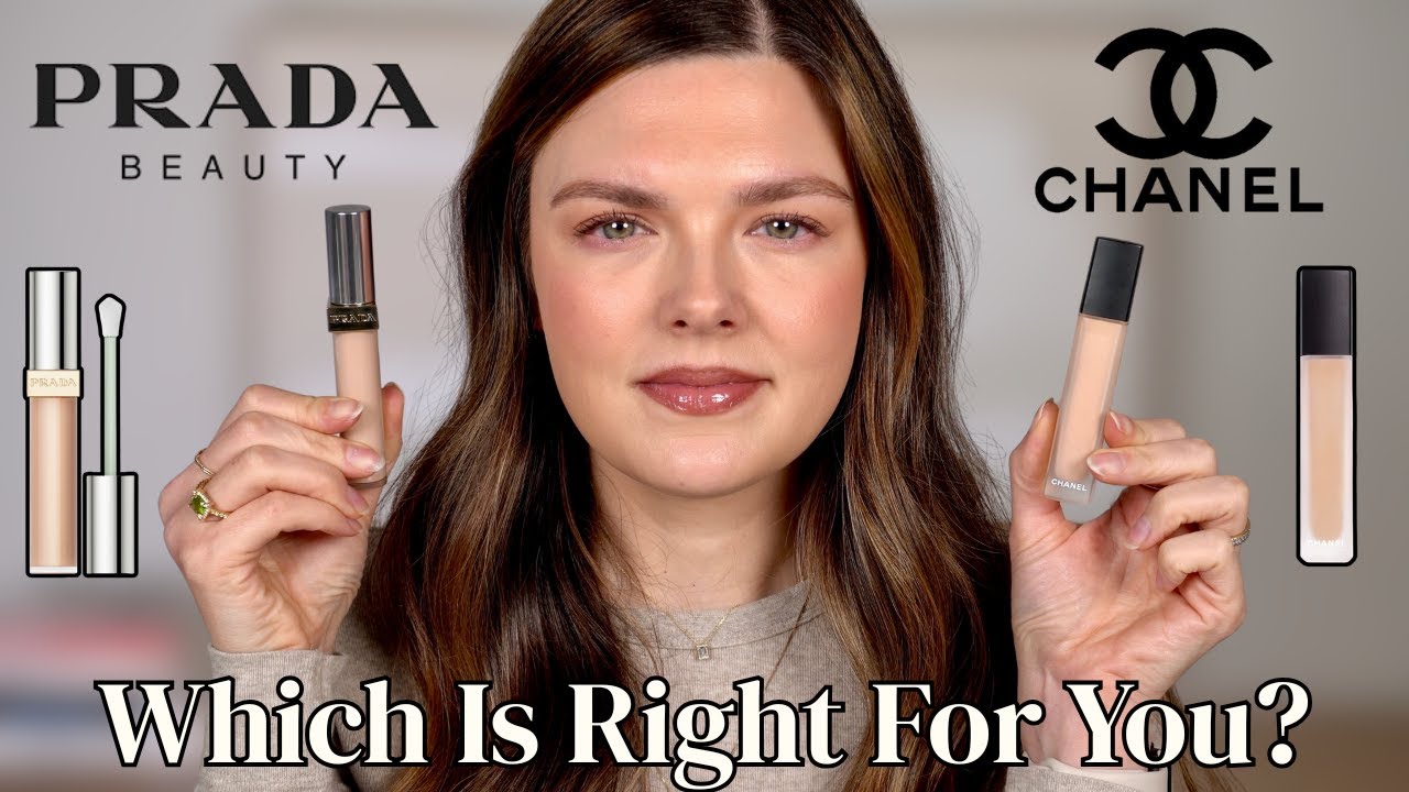 Chanel vs. Prada Concealer? IN DEPTH Review With Side By Side Application & 3 DAY WEAR TEST!
