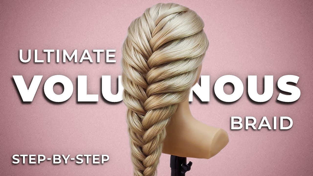 French Fishtail Braid for Fine Hair: Voluminous Hair, No Heat