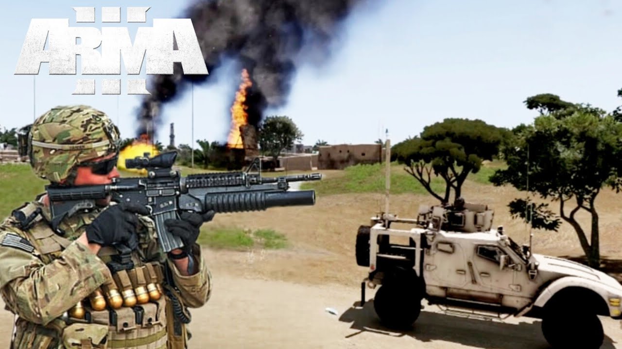 Patrolling North Africa with the boys!! (Arma III)