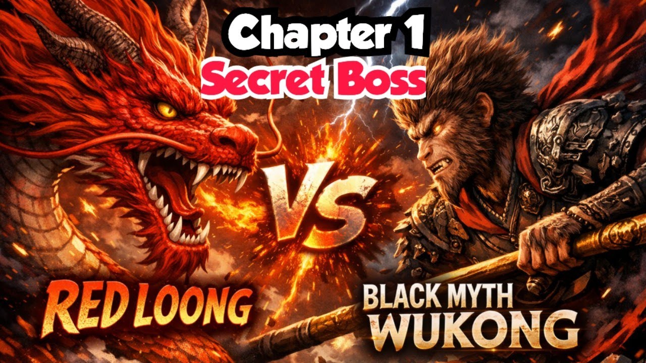 Chapter 1 secret boss fight l Wukong vs Red Loong l Playstation