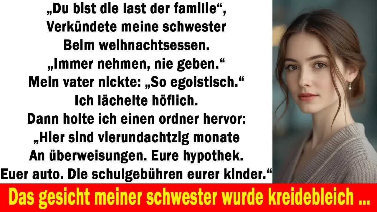 Meine Schwester nannte mich an Weihnachten eine Last – obwohl ich seit 7 Jahren ihre Hypothek za