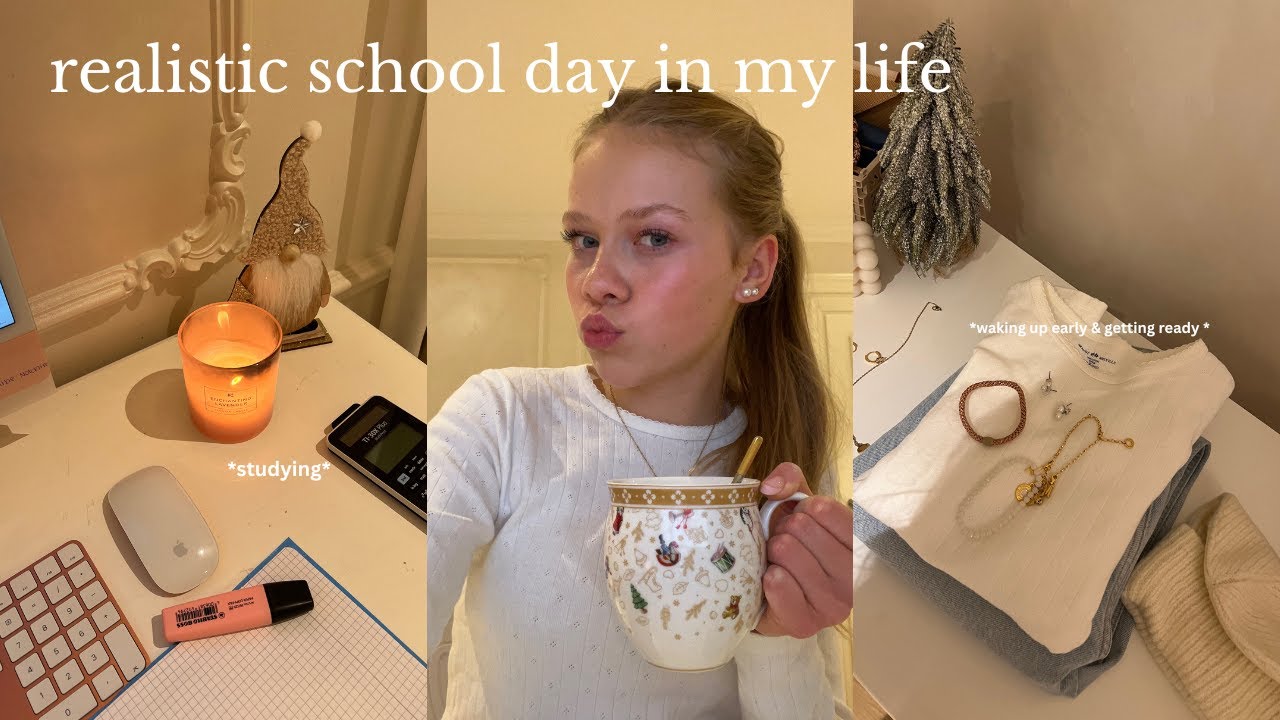 realistic school day in my life 🤍❄️ ( Klausurenphase... )