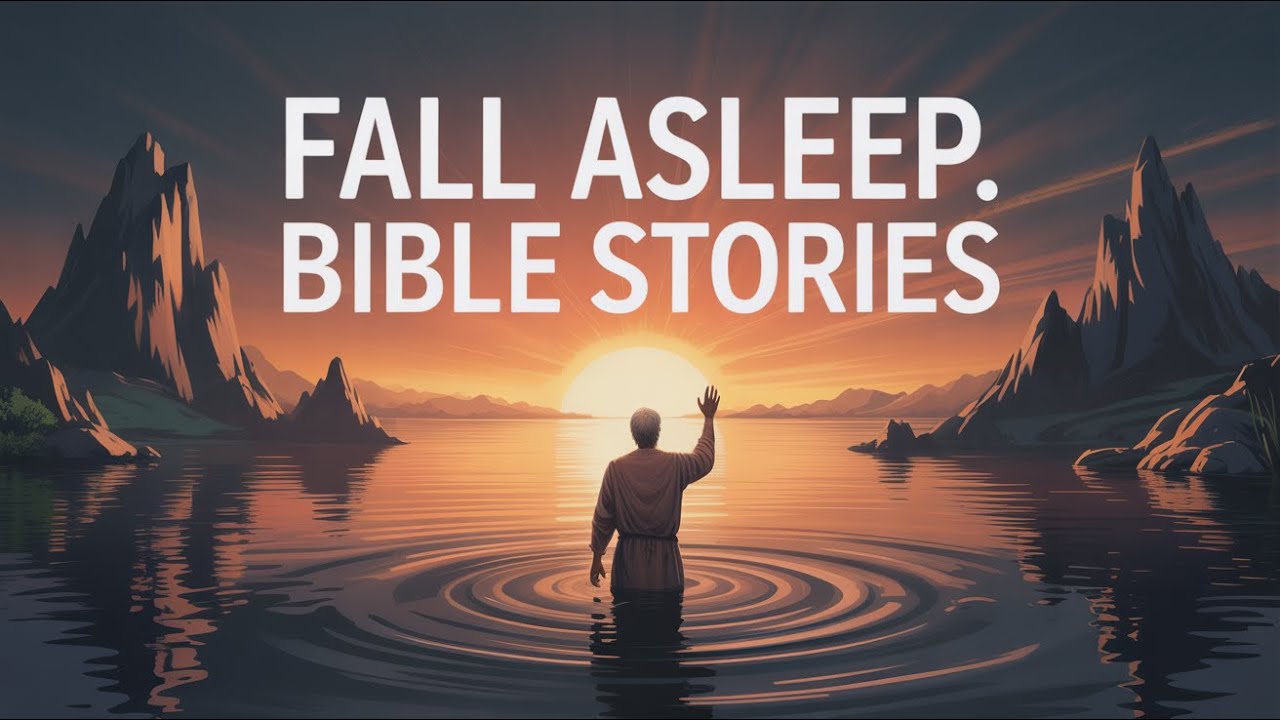 Fall Asleep To Bible Stories | Sleep In God's Word | Black Screen With Rain Sounds