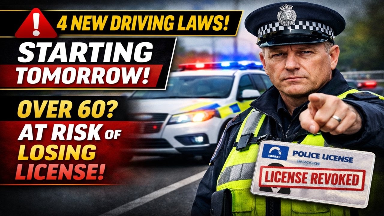 🚨 4 Major Driving Law Changes Starting Tomorrow &ndash; Drivers Over 60 at Risk of Losing Their License!