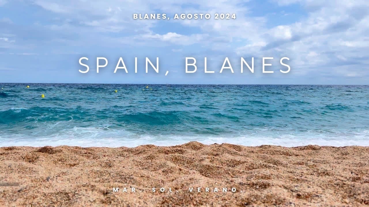 The Mediterranean Sea is the perfect place for relaxation | España, Blanes agosto 2024 4K