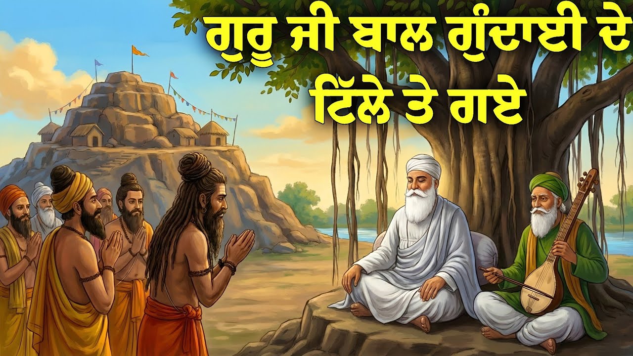 ਜਦੋਂ ਗੁਰੂ ਜੀ ਬਾਲ ਗੁੰਦਾਈ ਦੇ ਟਿੱਲੇ ਤੇ ਗਏ || Guru Nanak Dev Ji and Yogis || Sach Kartar